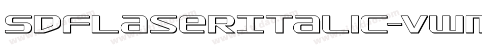 SdfLaserItalic-vWmM字体转换