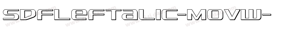 SdfLeftalic-MoVw字体转换