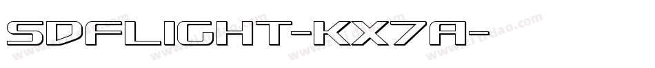 SdfLight-KX7A字体转换