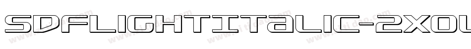 SdfLightItalic-2xOl字体转换