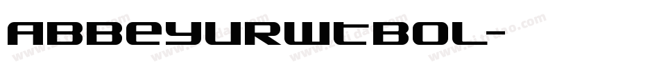 AbbeyURWTBol字体转换