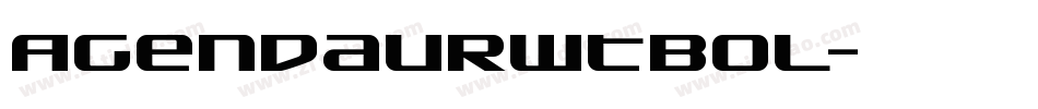 AgendaURWTBol字体转换