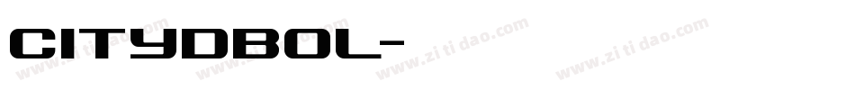 CityDBol字体转换