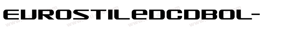 EurostileDCDBol字体转换