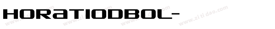 HoratioDBol字体转换