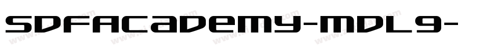 SdfAcademy-mdL9字体转换