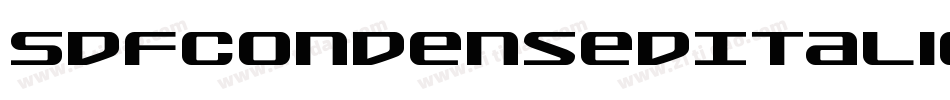 SdfCondensedItalic-gKxq字体转换
