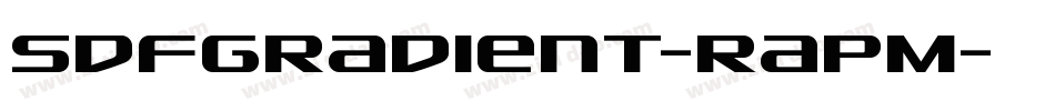SdfGradient-RapM字体转换