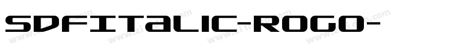 SdfItalic-rogO字体转换
