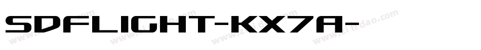 SdfLight-KX7A字体转换