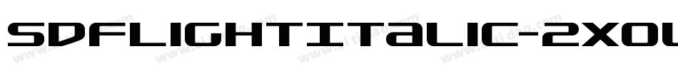 SdfLightItalic-2xOl字体转换
