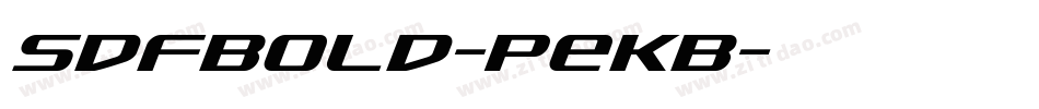 SdfBold-PeKB字体转换