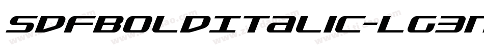 SdfBoldItalic-Lg3n字体转换