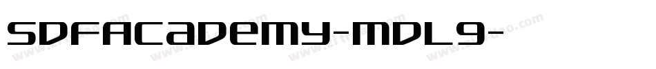 SdfAcademy-mdL9字体转换