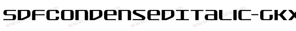 SdfCondensedItalic-gKxq字体转换