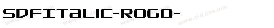 SdfItalic-rogO字体转换
