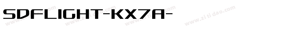 SdfLight-KX7A字体转换