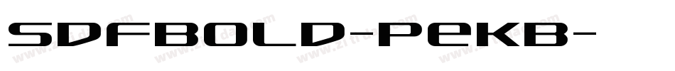 SdfBold-PeKB字体转换