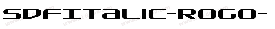 SdfItalic-rogO字体转换