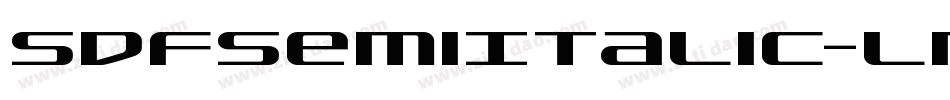 SdfSemiItalic-lmgX字体转换