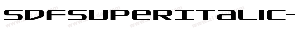 SdfSuperItalic-nPRM字体转换