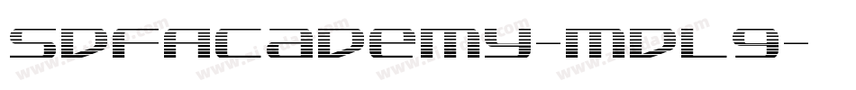 SdfAcademy-mdL9字体转换