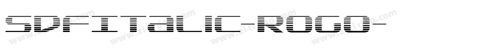 SdfItalic-rogO字体转换