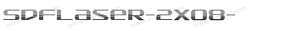 SdfLaser-2xO8字体转换
