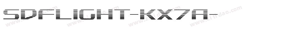 SdfLight-KX7A字体转换