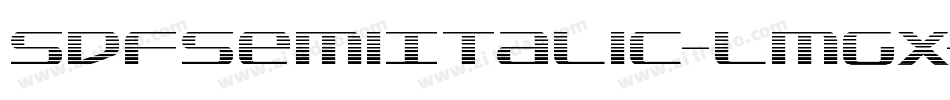 SdfSemiItalic-lmgX字体转换
