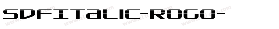 SdfItalic-rogO字体转换