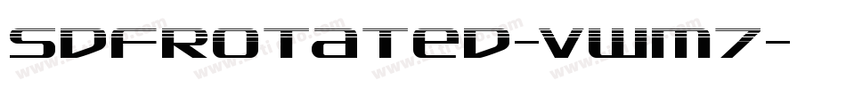 SdfRotated-vWm7字体转换