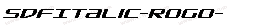 SdfItalic-rogO字体转换