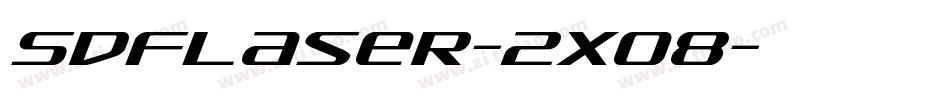 SdfLaser-2xO8字体转换