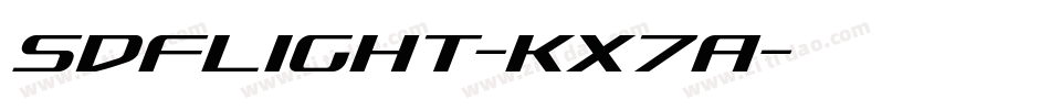 SdfLight-KX7A字体转换