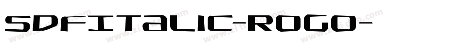 SdfItalic-rogO字体转换