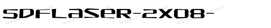 SdfLaser-2xO8字体转换
