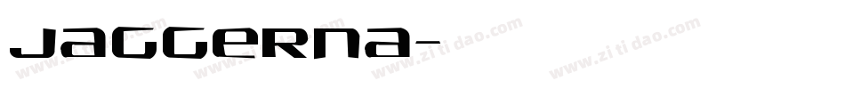 jaggerna字体转换
