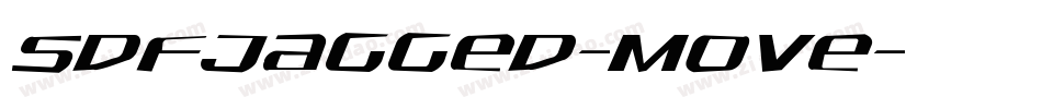 SdfJagged-MoVe字体转换