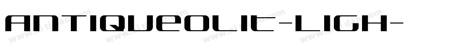 AntiqueOliT-Ligh字体转换