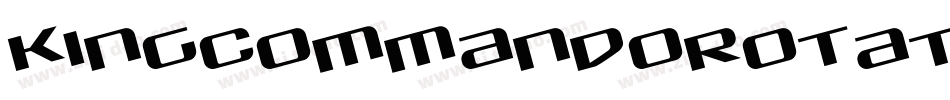 KingCommandoRotateRegular-RRjv字体转换