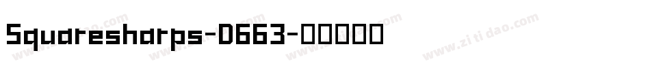 Squaresharps-D663字体转换