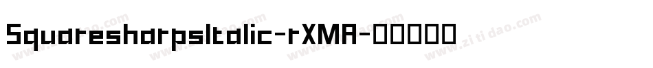 SquaresharpsItalic-rXMA字体转换