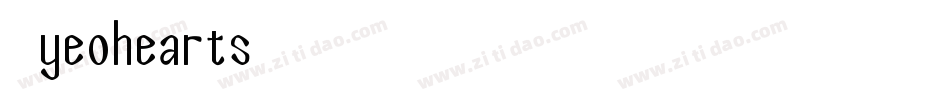 4YEOhearts字体转换