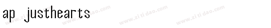 ap_justhearts字体转换