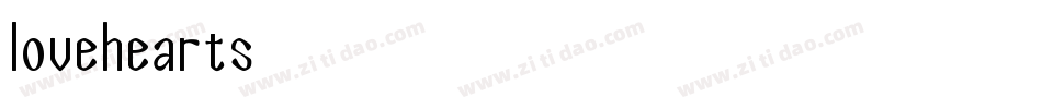 lovehearts字体转换