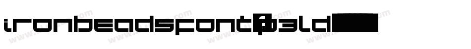 Ironbeadsfont-p3Ld字体转换