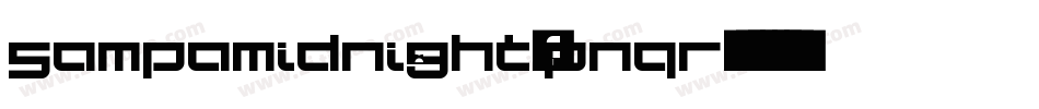 Sampamidnight-pnqr字体转换