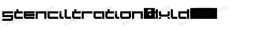 Stenciltration-DXLd字体转换