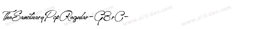 TheSanctuaryPopRegular-G8rO字体转换